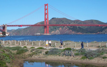 The end of the Anza trail in San Francisco